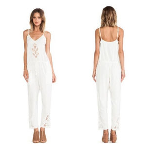 ⭐️ SALE Cleobella | Sloane Ivory White Crochet Lace Revolve Boho Bridal Jumpsuit